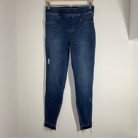 SPANX Distressed Ankle Skinny Jeans size M - Picture 5 of 9